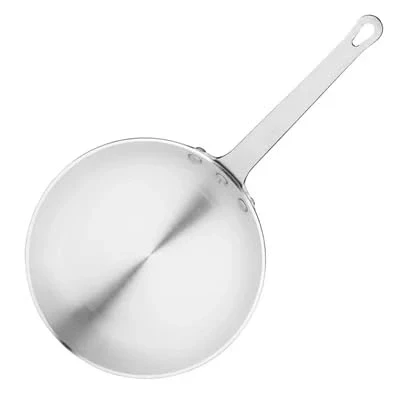 Image of Vogue 23238 Aluminium Fry Pan Kitchen Cookware Saucepan Grip Handles,Silver,240mm