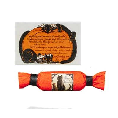 Image of Melody Jane Dolls House Halloween Party Invite &amp; Cracker Miniature Accessory