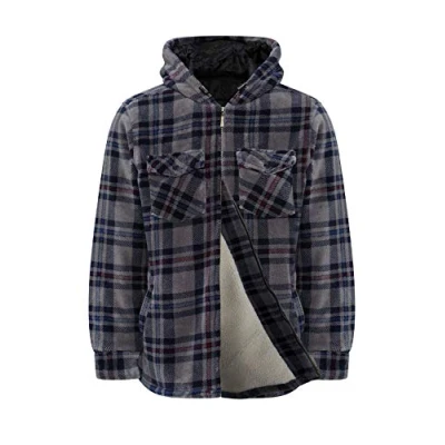 Image of Champion Mens Dumfries Hooded Lined Fleece Winter Coat Grey XL