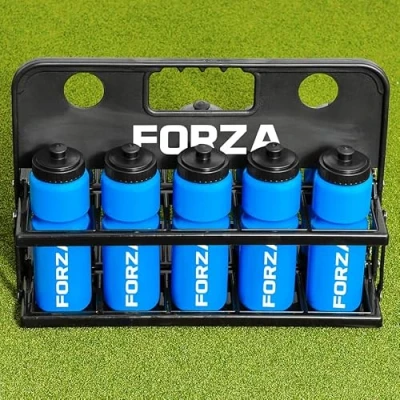 Image of FORZA 10 Water Bottles &amp; Carrier [750ml] BPA Free Plastic Variety Of Colours (Blue)