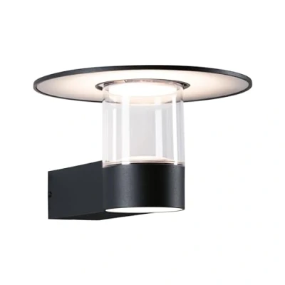 Image of Paulmann LED outdoor wall light Sienna, aluminium, sensor