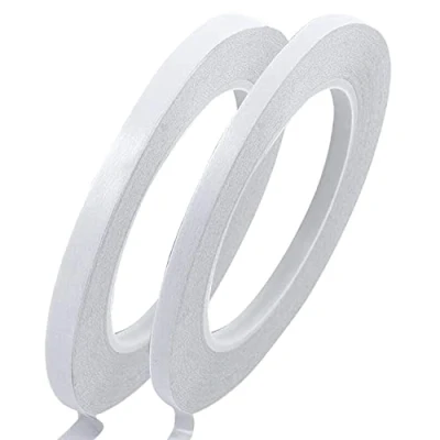 Image of YISUMEI Double Sided Tape 2 Rolls Sizes Adhesive Sticky Craft each roll 25 meters Long,Wide 6mm/9mm