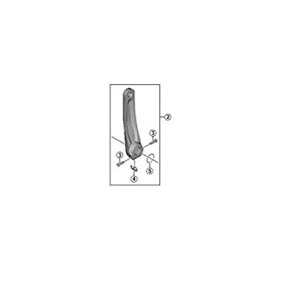 Image of Shimano FC MT500 left hand crank arm unit, 175 mm