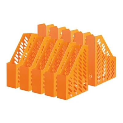 Image of Han Classic Magazine File, DIN A4/C4 with Window and Finger Holder Stylish Orange Colour