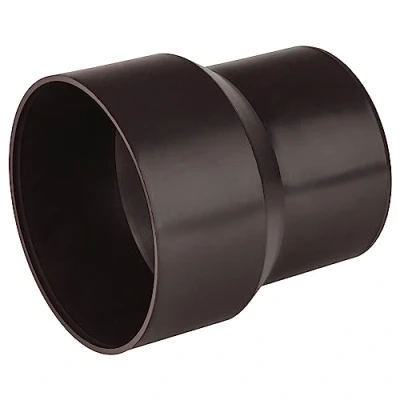 Image of Connector Cast Iron Pipe to Plastic 110mm Drainage Sewage Downpipe Adaptor Brown