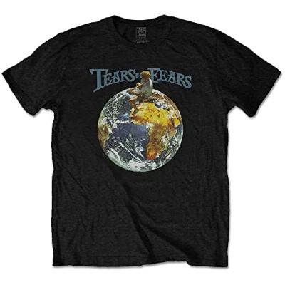 Image of Tears for Fears World Official Tee T Shirt Mens Unisex (Medium) Black