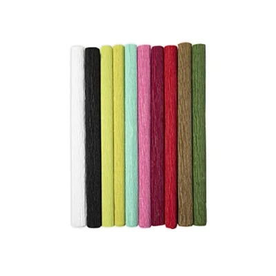 Image of Sizzix Surfacez Crepe Paper, 12&quot; x 24&quot;, Festive, 10 Sheets 665991 Chapter 3 2022, Multicolor, One Size