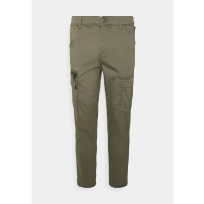 Image of Jack &amp; Jones Jjiace Jjdex Tapered Cargo trousers, Men&#039;s, Size: 28x32, Dusty olive