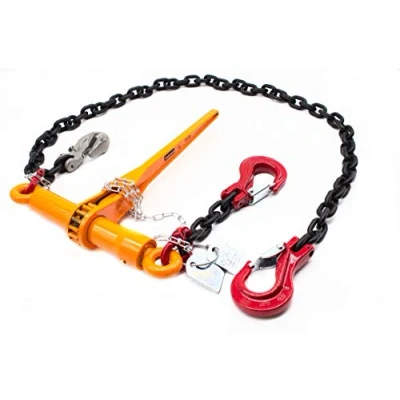 Image of Dolezych Lashing Chain Grade 80 with Dora Ratchet Load Binder, 2 Clevis Hooks, 10 mm Chain, Direct Capacity = 6300 Dan, 6.00 m Length