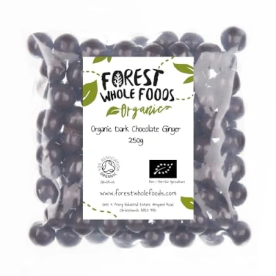 Image of Organic Dark Chocolate Ginger Forest Whole Foods (250g)