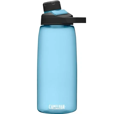 Image of CAMELBAK Chute Mag Everyday Water Bottle BPA Free Leak proof Design Magnetic Cap 1 Litre, True Blue