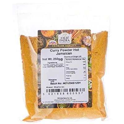 Image of Old India Curry Powder Hot Jamaican 250g