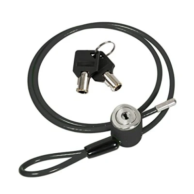 Image of Motorcycle scooter helmet lock cable loop secure gear bags 90cm long