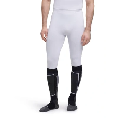 Image of FALKE Men&#039;s Warm 3/4 M TI Functional Yarn Quick Dry 1 Piece Base Layer Bottom, White (White 2860) new eco friendly, S