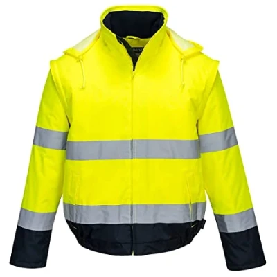 Image of Portwest Essential 2 in 1 Jacket Yellow/Navy Large
