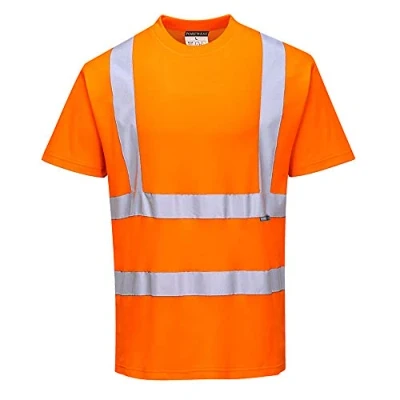 Image of Portwest Cotton Comfort Short Sleeve T Shirt, Size: 5XL, Colour: Orange, S170ORR5XL