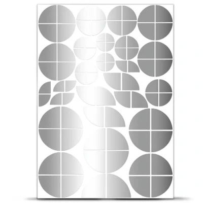 Image of Emblem Corners Stickers Compatible with BMW Self Adhesive Car Sticker Waterproof Motorcycle Accessories 86 Piece Film Black Mat/Gloss and Silver D 57 (Silver)
