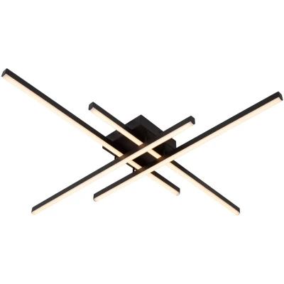 Image of Novak Flush ceiling light LED Dim. CCT 1x42W 2700K/4000K Black