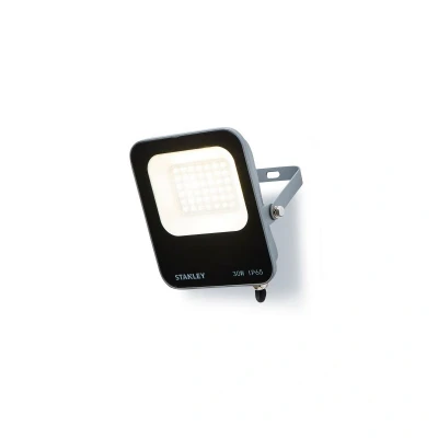 Image of Stanley SXLS38688E Slimline 30w LED Flood Light, IP65, Black, 3300lm, 6500K