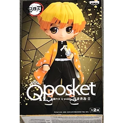 Image of Banpresto DEMON SLAYER Zenitsu Agatsuma Figurine Q Posket 14cm ver.A