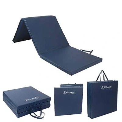 Image of Sure Shot Fitness Tri Fold Mat, Navy, 50mm