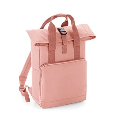 Image of BagBase BG118 Twin Handle Roll Top Backpack Blush