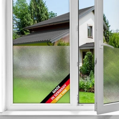 Image of d c fix window film privacy Milky static cling 45 cm x 1,5 m frosted glass sticker opaque for home, kitchen, bathroom &amp; office