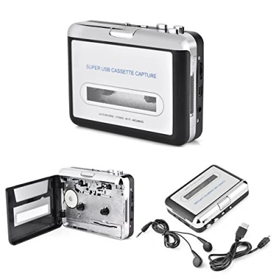 Image of Cassette Player MP3 Converter Retro Walkman Auto Reverse Portable Audio CD Capture Music with Headphone