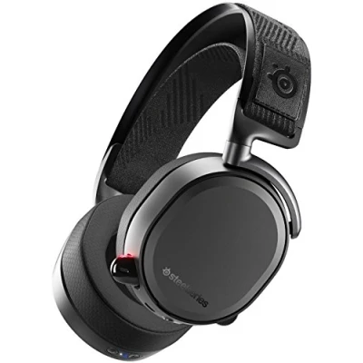 Image of SteelSeries Arctis Pro Wireless Gaming Headset Hi Res Speaker Drivers Dual (2.4G &amp; Bluetooth) Battery System For PC, PS5 and PS4 Black