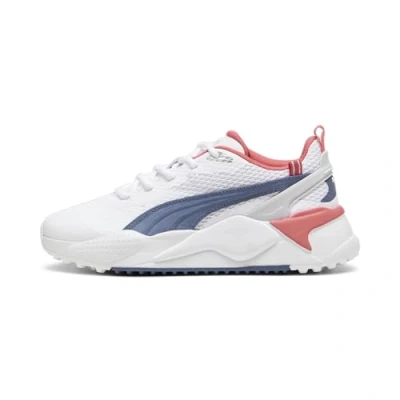 Image of PUMA Women&#039;s GS X EFEKT WMNS Golf Shoe, White Inky Blue Ravish, 9.5 UK