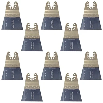 Image of 10 x SabreCut SP65F_10 65mm Fast Fit Fine Tooth Wood Blades Compatible with Dewalt, Stanley, Black and Decker, Bosch, Fein, Makita, Milwaukee, Parkside, Ryobi, Worx Multi Tool Accessories