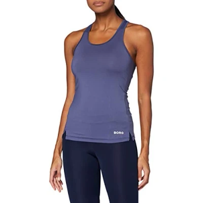 Image of Bjorn Borg Women&#039;s Racerback Tank CLE T Shirt, Winetasting, 40