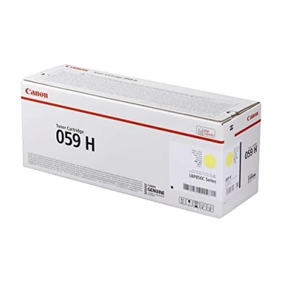Image of Canon 059H Toner Cartridge High Yield Yellow 3624C001
