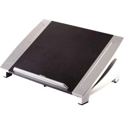 Image of Fellowes Office Suites Laptop Stand for Desk 6 Height Adjustable Portable Riser the Home and Max Monitor Size 17&quot;, Weight 5KG Black/Silver