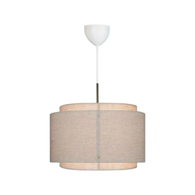 Image of DFTP by Nordlux Takai hanging light, double layer fabric lampshade