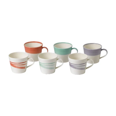 Image of Royal Doulton 1815 Bold Mugs 450Ml/0.8Pt Set of 6