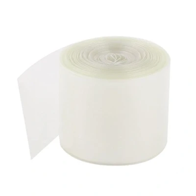 Image of sourcing map 50mm Width PVC Heat Shrink Tubing Tube Clear 10Meter for 2 x 18650 Batteries