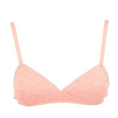 Image of Dim Girls D0BE2 Girl&#039;s Microfiber Top Comfort Bra Pink Size 30B