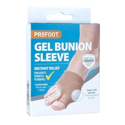 Image of PROFOOT Gel Bunion Sleeve Instant Relief from Painful Bunions Orthopedic Protector Washable &amp; Reusable 1 Pair