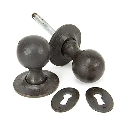Image of From the Anvil Beeswax Round Mortice/Rim Knob Set