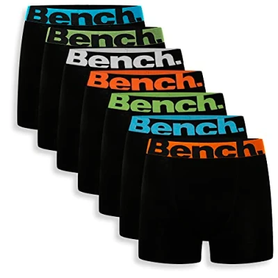 Image of Bench Boys &#039;Diego&#039; Soft Cotton Boxer Shorts, 7 Pack, 8 Years, Assorted Colours