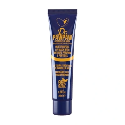 Image of Dr. PawPaw Overnight Lip Mask Multi Purpose Balm, Mask, Night Smooth Skin, Cracked Lips, Vegan Beauty, Ethical 25ml