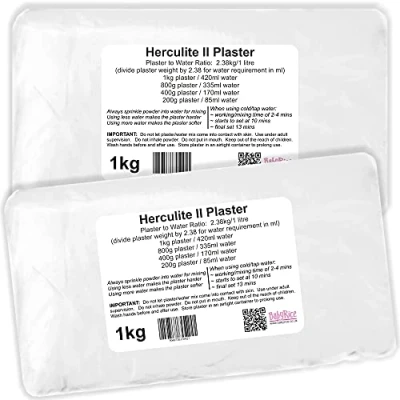 Image of Herculite No. 2 Plaster Powder for 3D Casting Sculpting (2kg)
