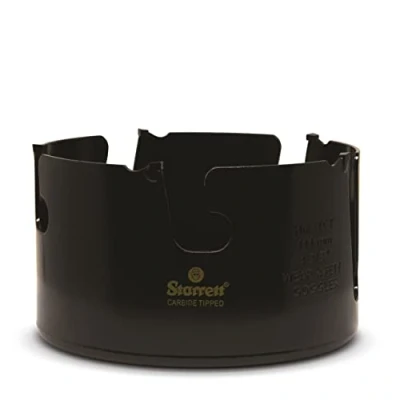 Image of Starrett Tungsten Carbide Tipped Holesaw MPH0438 Multi Purpose Cut TCT Hole Saw Cutter For Wood MDF Plastics Ceramic Wall Tiles 111mm