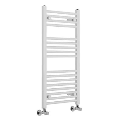 Image of Warmehaus Contemporary Straight Heated Bathroom Towel Rail Radiator Rad 900 x 450 White