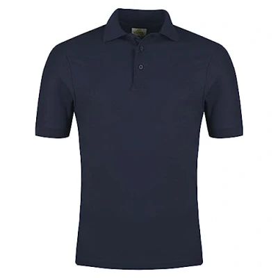 Image of NY Deluxe Edition Mens Polo Shirts Short Sleeve Premium Regular Fit Pique Work Casual Plain Top (as8, Alpha, m, Regular, Navy)