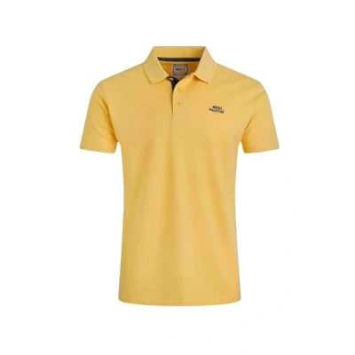 Image of Weird Fish Miles Organic Cotton Pique Polo Lemon Size 2XL