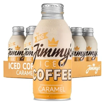Image of Jimmy&#039;s Iced Coffee The Big Caramel BottleCan™ 12 x 380ml Multipack Chilled Rainforest Alliance Arabica Energy Drink