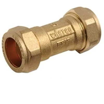 Image of 15mm DZR Single Check Valve WRAS Approved Compression Non Return