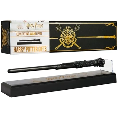 Image of Harry Potter Wand Pen Levitating Writing Pen, Floating Office Desk Accessories, Ballpoint Stationery with Stand, Hogwarts Gifts